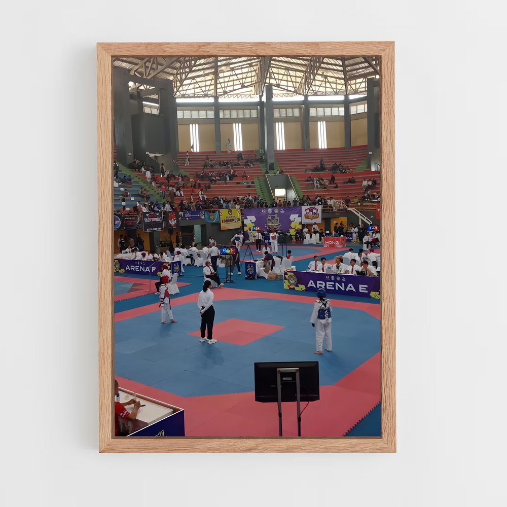 Poster Asian de games – affiche Taekwondo (vue 4)